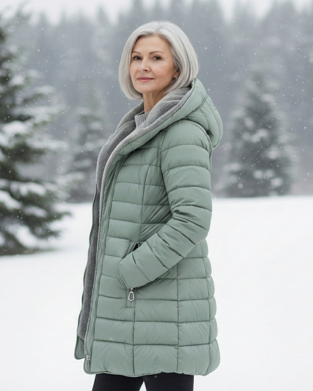 Mary | Fleece Lined Puffer Coat