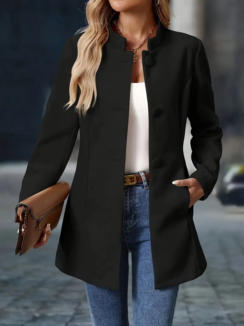 Anne | Elegant Long Blazer-Style Jacket
