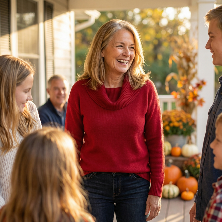 Angeline | Soft Cowl Neck Sweater