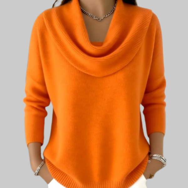 Angeline | Soft Cowl Neck Sweater