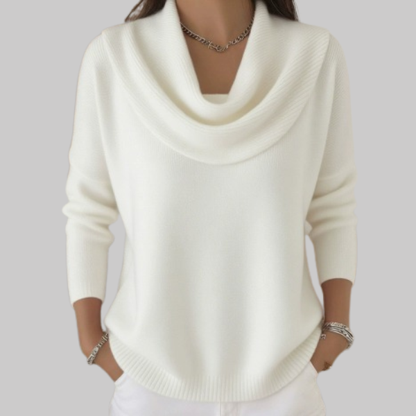 Angeline | Soft Cowl Neck Sweater