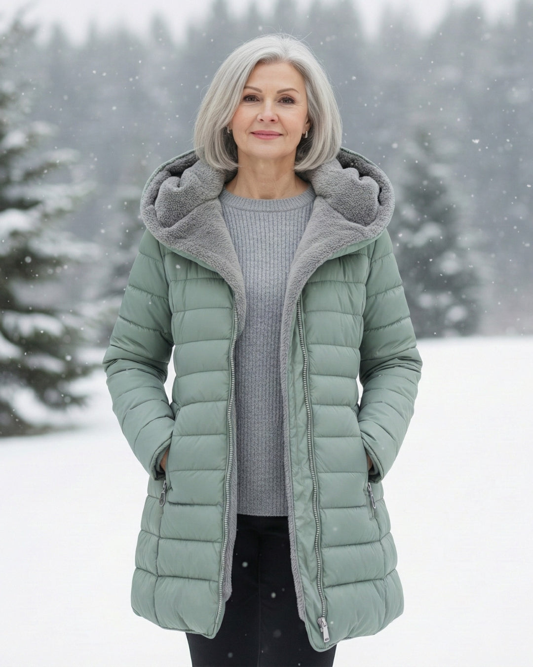 Mary | Fleece Lined Puffer Coat