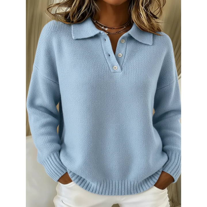 Helen | Knitted Polo Sweater