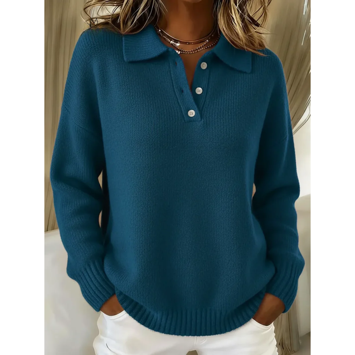 Helen | Knitted Polo Sweater