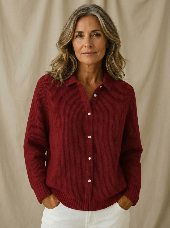 Emily | Classic Knit Button Cardigan