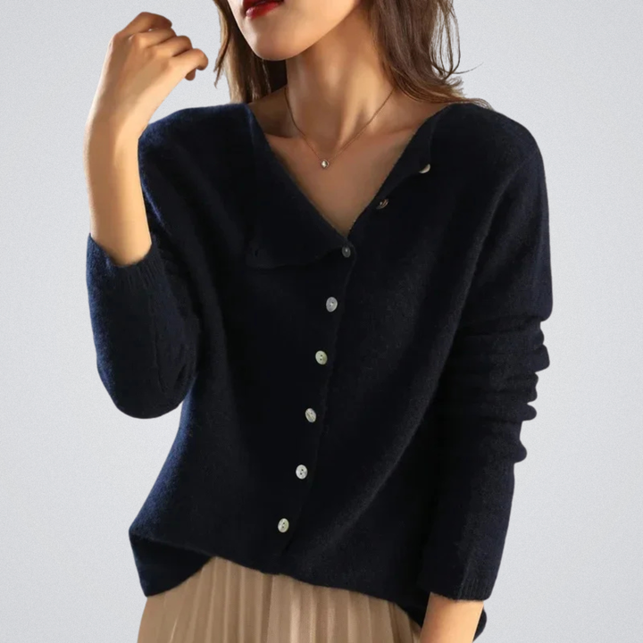 Eleanor | Cashmere Cardigan with Buttons