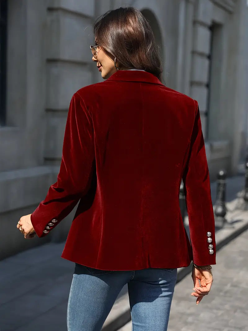 Mary| Elegant Velvet Blazer