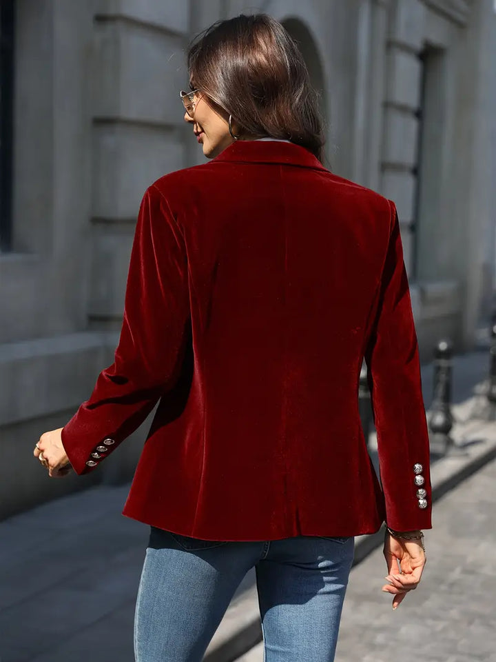 Mary| Elegant Velvet Blazer