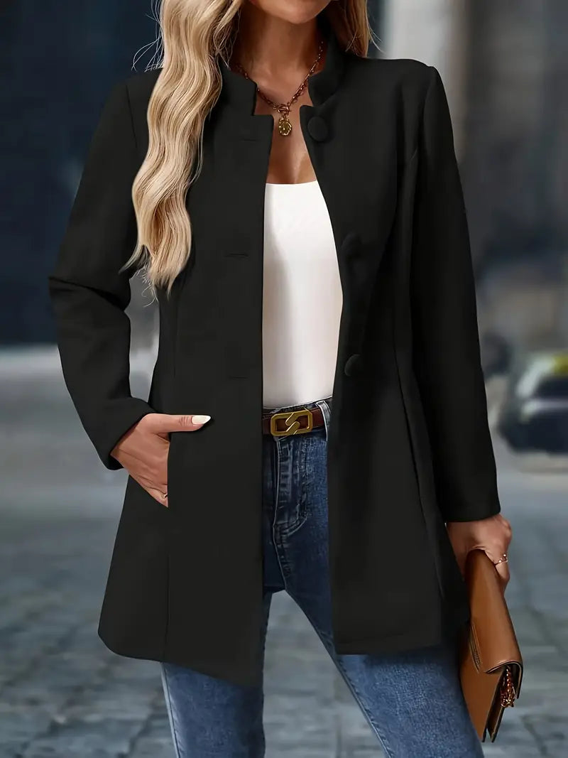 Anne | Elegant Long Blazer-Style Jacket