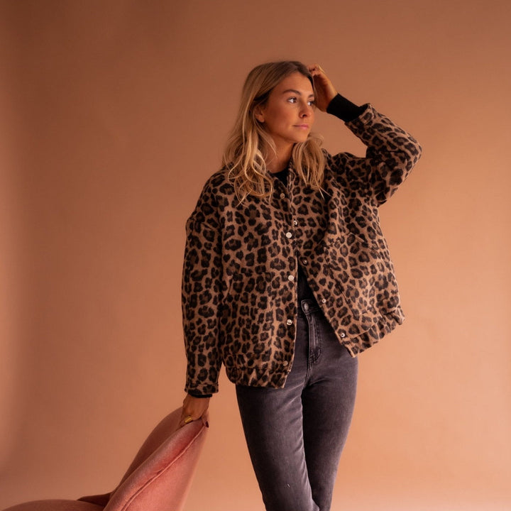 Liora | Cozy Leopard Fleece Jacket