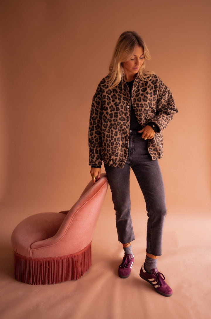 Liora | Cozy Leopard Fleece Jacket